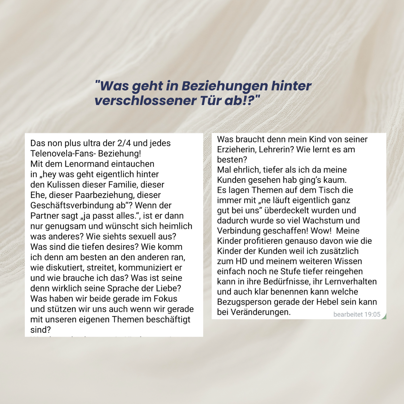 LENORMAND | Seelenstriptease - Lese die Persönlichkeit eines Menschen